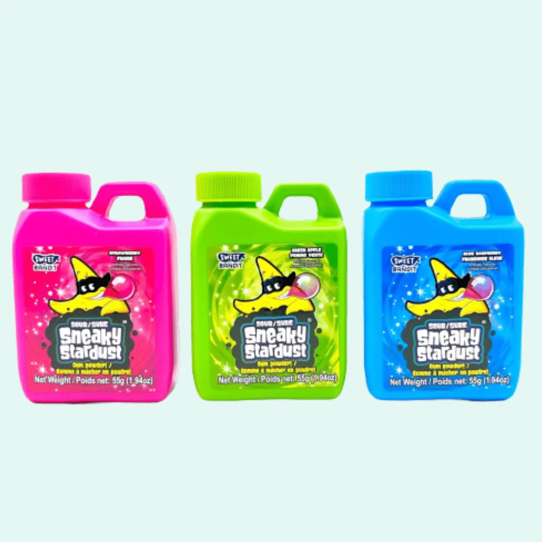 SWEET BANDIT Sour Sneaky Stardust Gum Powder 55g (12 Pack) - Z67