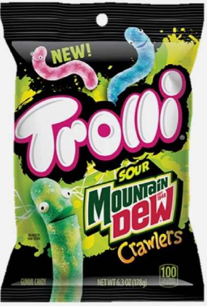 Trolli Mountain Dew Sour Bite Crawlers 170 g (8 Pack) - Z141