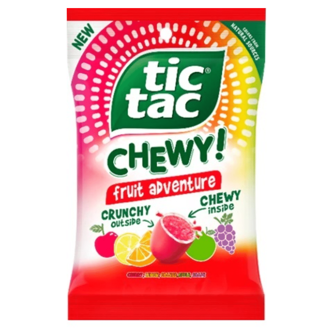 Tic Tac Chewy Fruit Adventure 80g (12 pack) W27