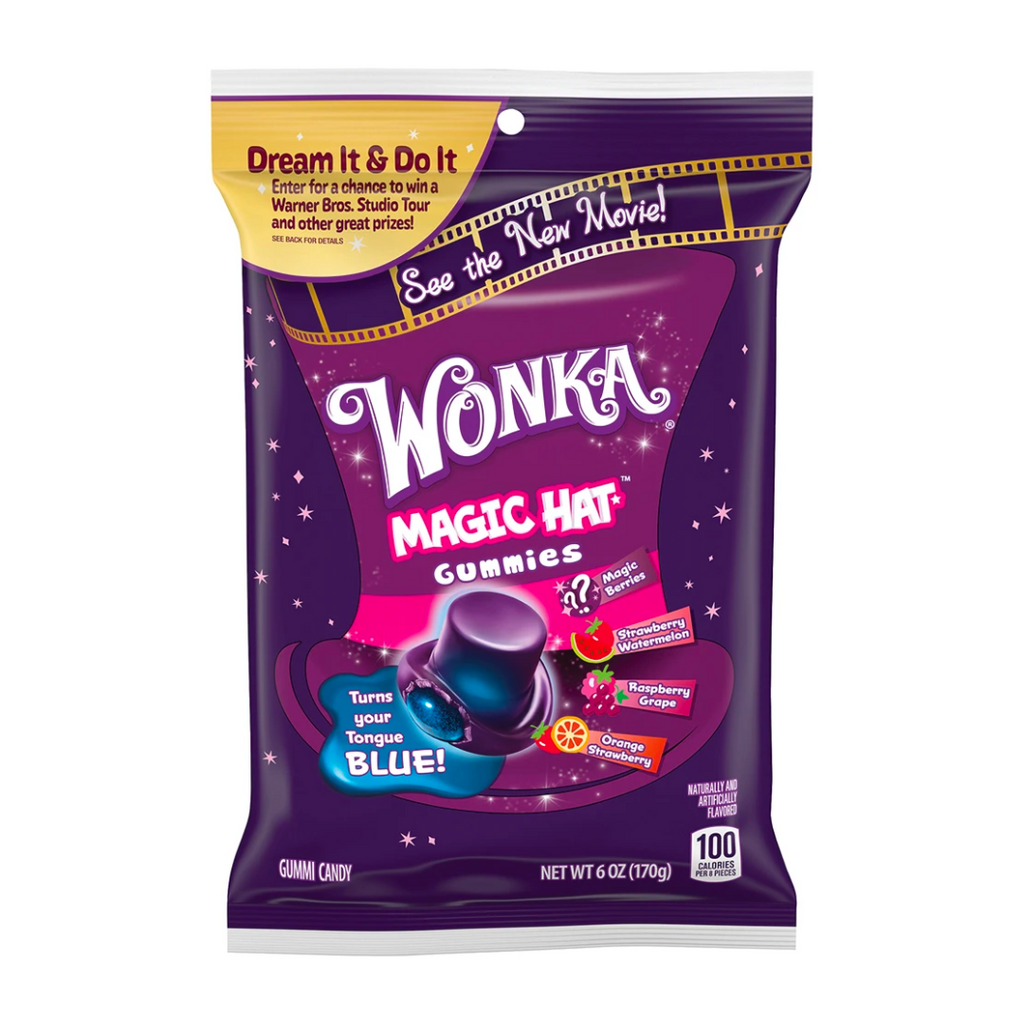 Ferrara Wonka Peg Mixed Flav Magic Hat Gummies 113g (12 Pack)