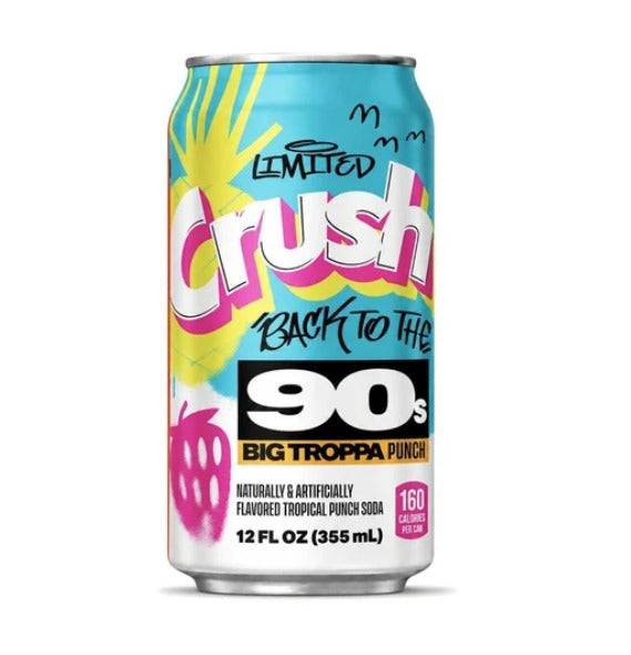CRUSH Back to the 90's Big Troppa Punch 355ml (12 pack) -