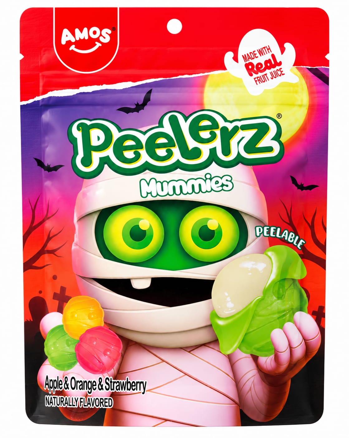 AMOS Peelerz Gummy Mummies 65g (24 pack)