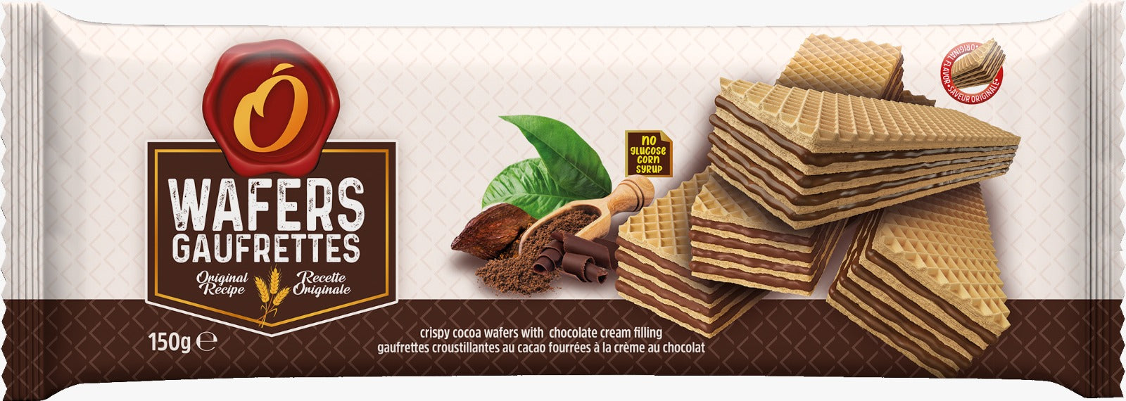 O'Crispy Wafers Chocolat 150g (24 pack)