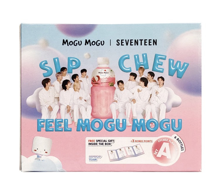 Mogu Mogu Seventeen Edition Lychee Flavored Drink 320ml (4x6 pack).-