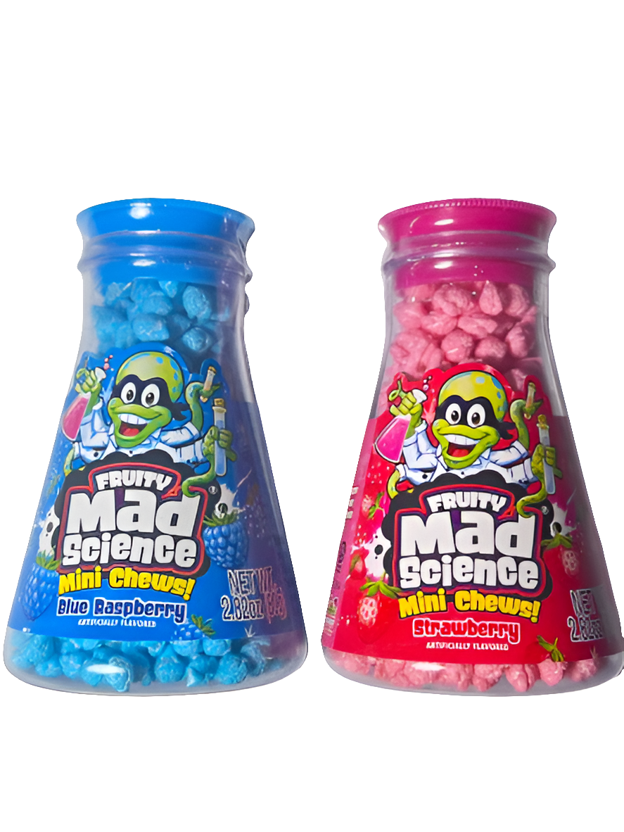 Kidsmania -Fruity Mad Science Mini Chews 80g (8 pack) - X4