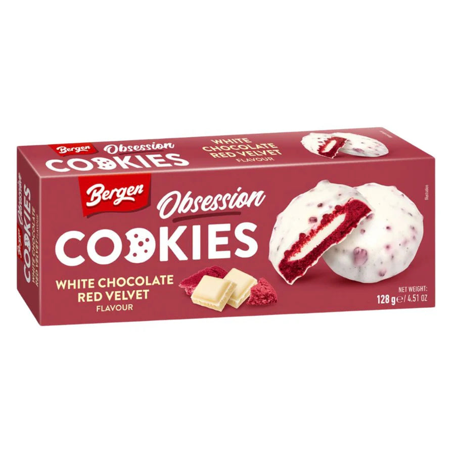 BERGEN Obsession Cookies Red Velvet 128g (18 pack) -