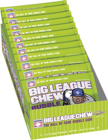 BIG LEAGUE Chew Sour Apple 60 g (12 Pack) - X68