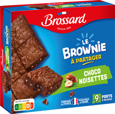 BROSSARD Brownie chocolat noisettes 285g (12 pack)
