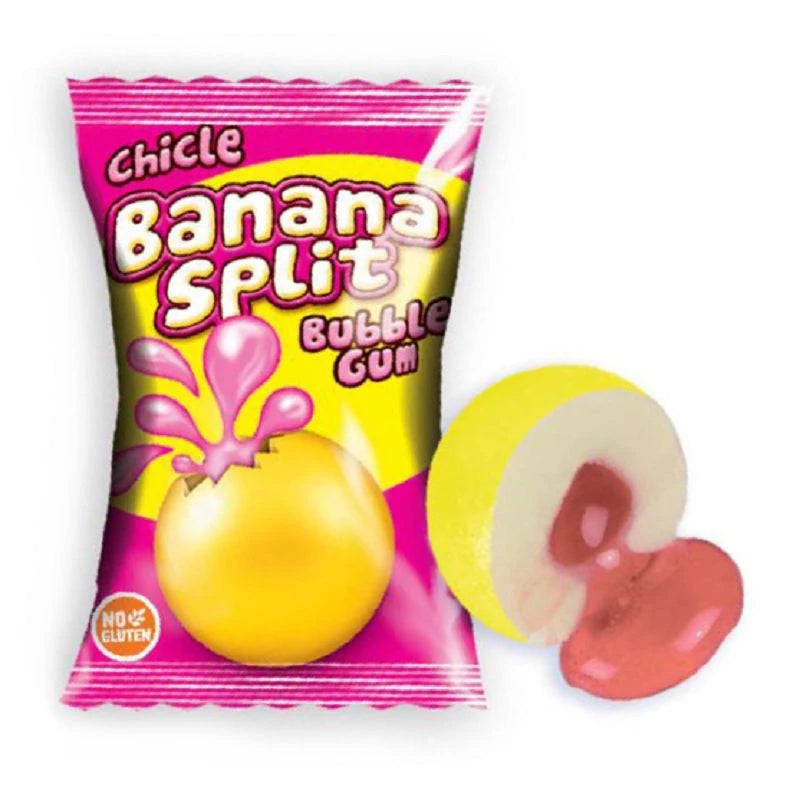 Fini Bubble gum Banana Split (pack 200)  - Veggie -A018