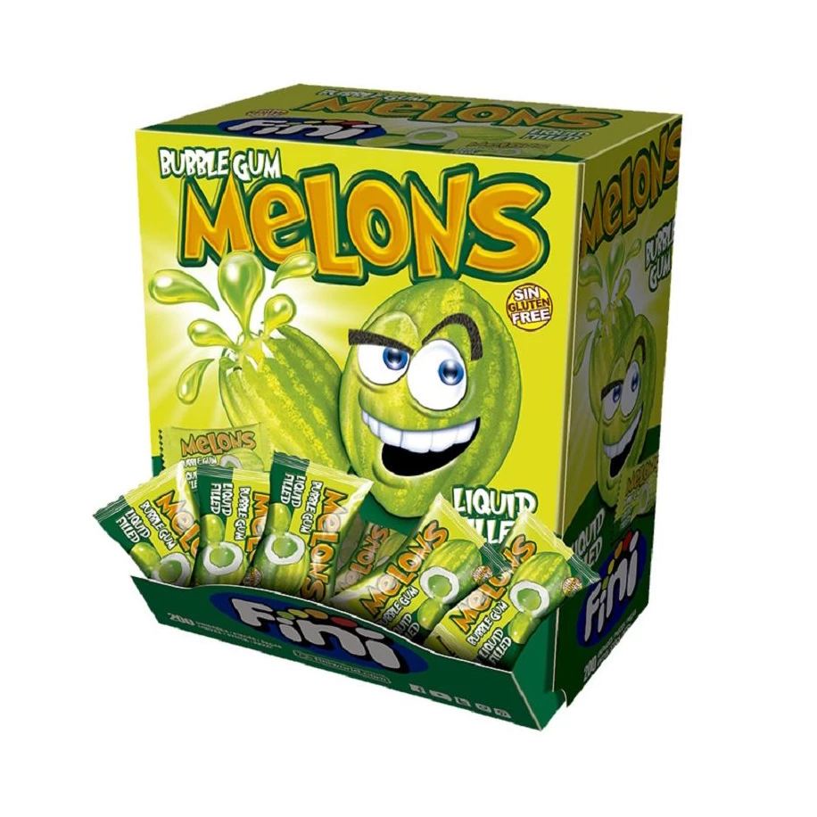 Fini Bubble gum Melons (pack 200)  - Veggie -M02