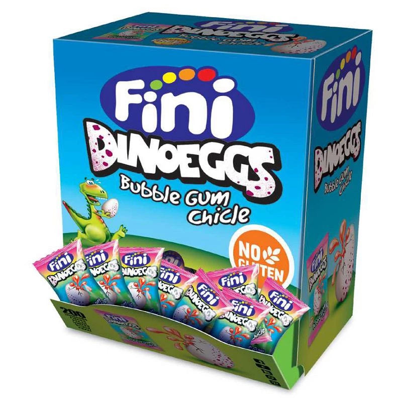 Fini Bubble Gum Dinosaur Eggs (pack 200)  - Veggie -M02