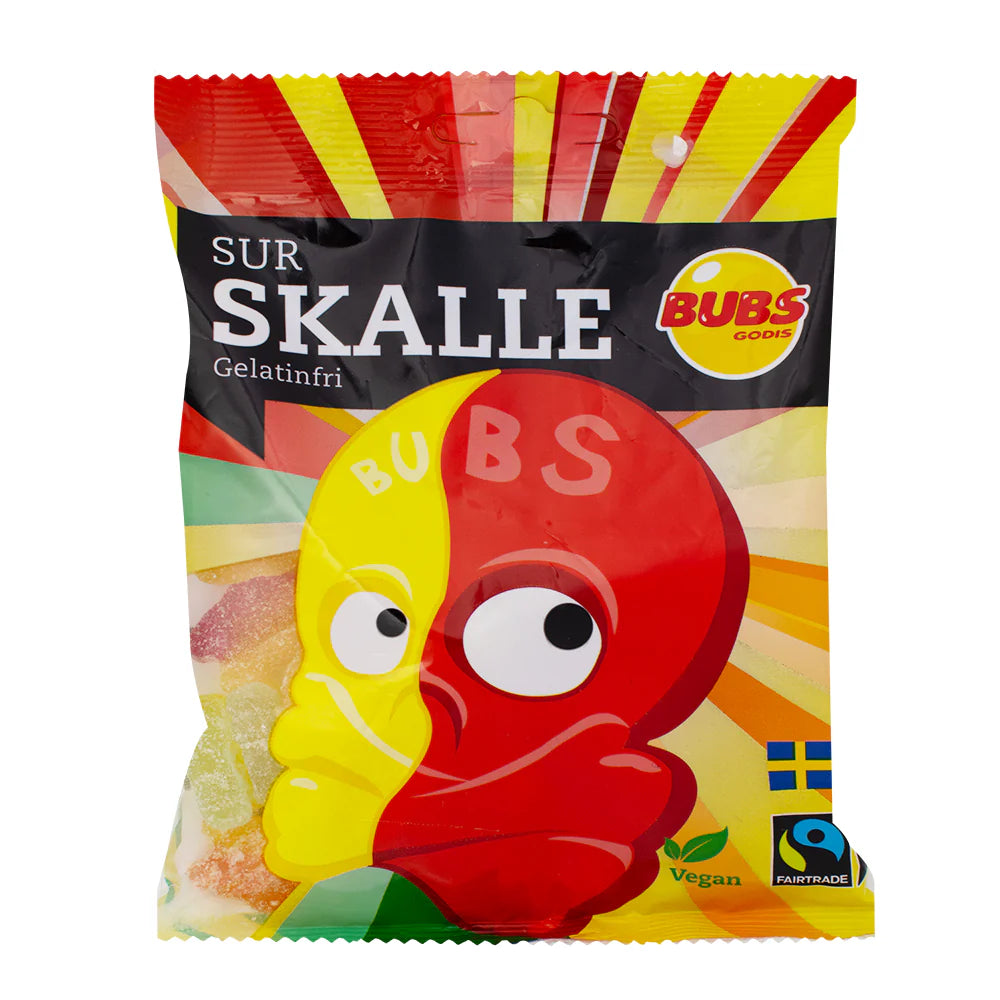 Bubs Sour Skull 90g (16 pack) - Vegan