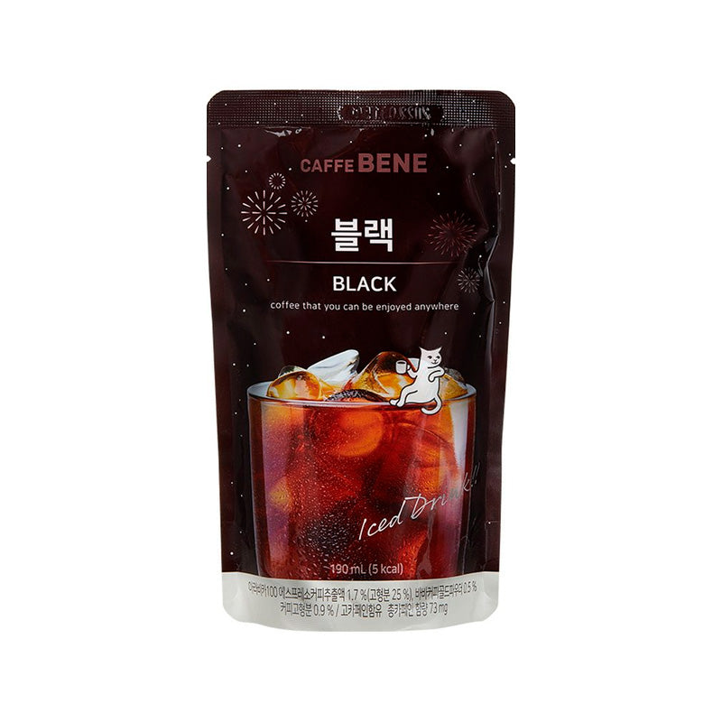 CAFFE BENE Black Pouch 190ml (50 pack) - B103