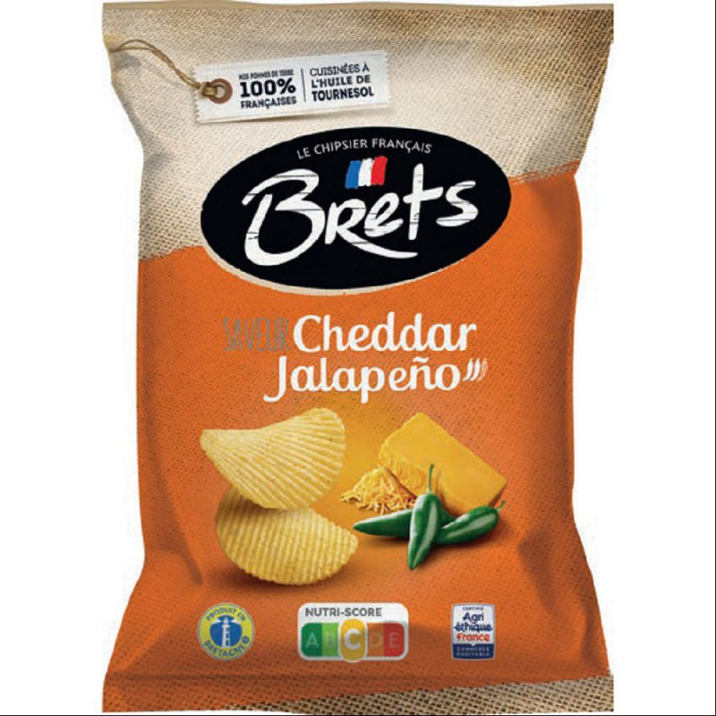 Bret's Chips Cheddar Jalapeno 125g (10 pack) - ZAS/Z64*-67 - W10/11/12 -G0