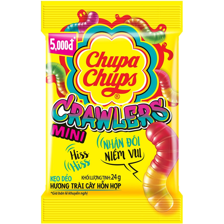 CHUPA CHUPS JELLY 384g (24g x 16 packs) OIL CRAWLERS - Vietnam D37