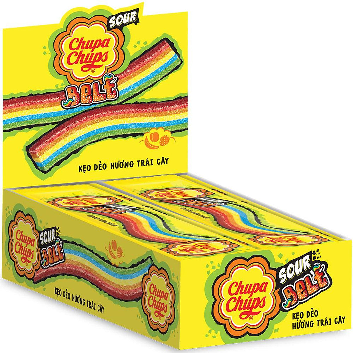 Chupa Chups sour belt box 336g (7g x 48 belts) - Vietnam