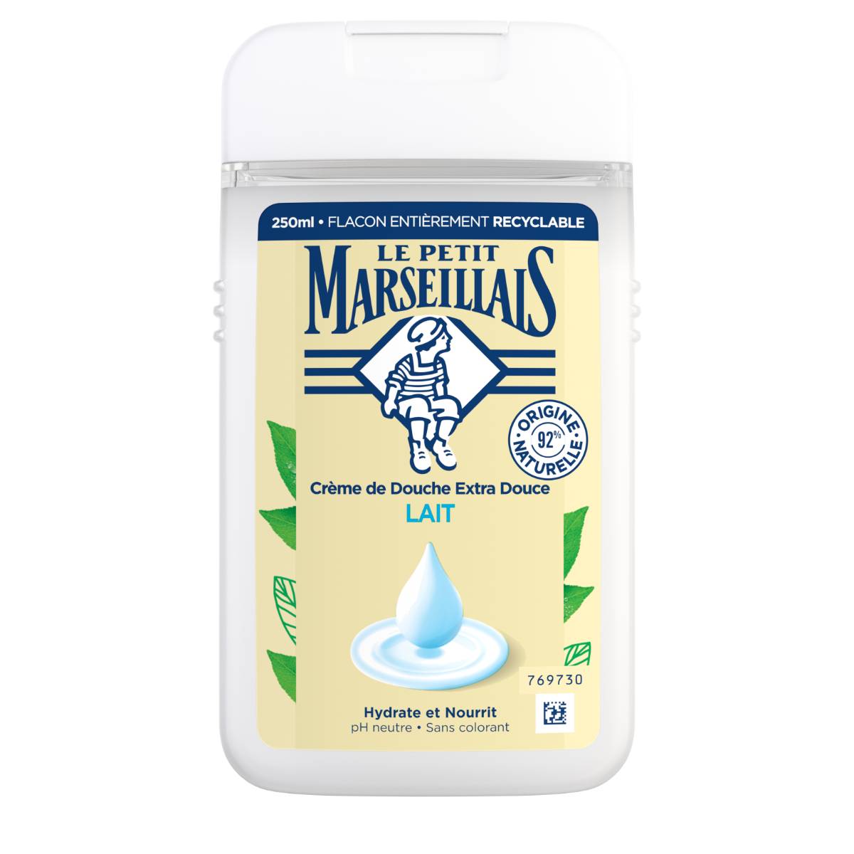 Le Petit Marseillais Crème de Douche Extra Douce Lait 250ml (12 pack)