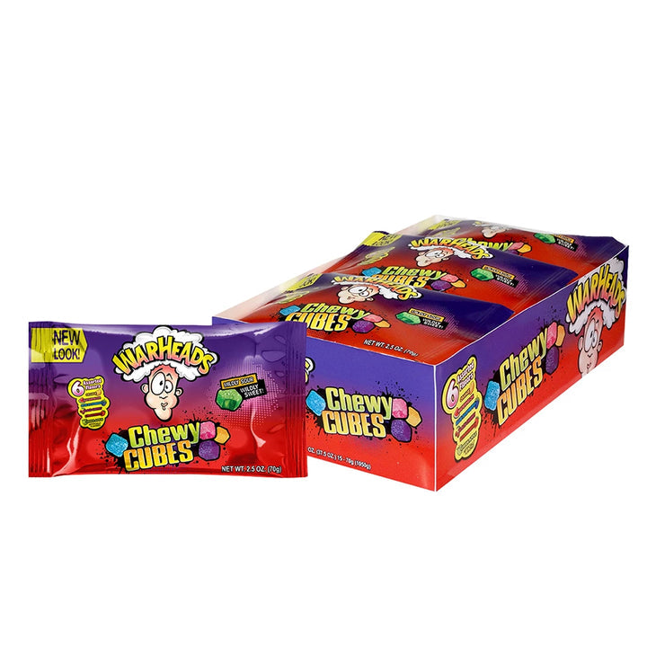 WARHEADS Sour Chewy Cubes 57 g (15 Pack) V79