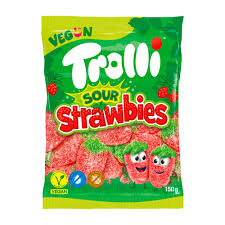 TROLLI Sour Strawbies 150g (21 pack) - D7