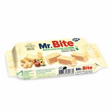 MR BITE White Chocolate Hazelnut Cream Wafer 38g (24 pack)