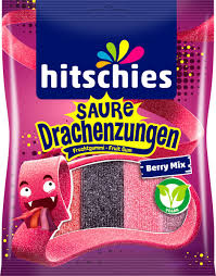 HITSCHIES Sour Dragon Tongues Berry Mix 125g (20 pack) R17