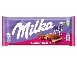 MILKA Raspberry Creme 100g (22 pack) C4