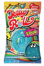 WEENY BEENY Sour Jelly Roll Rainbow 40g (24 pack) -B2