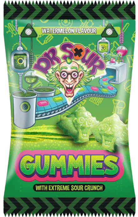 Dr. Sour Gummies Watermelon 200g (12 pack) -D3