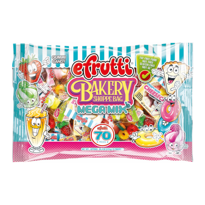 eFrutti Gummi Bakery Shoppe Bag Mega Mix 6 x 571g (70 pack) - F4