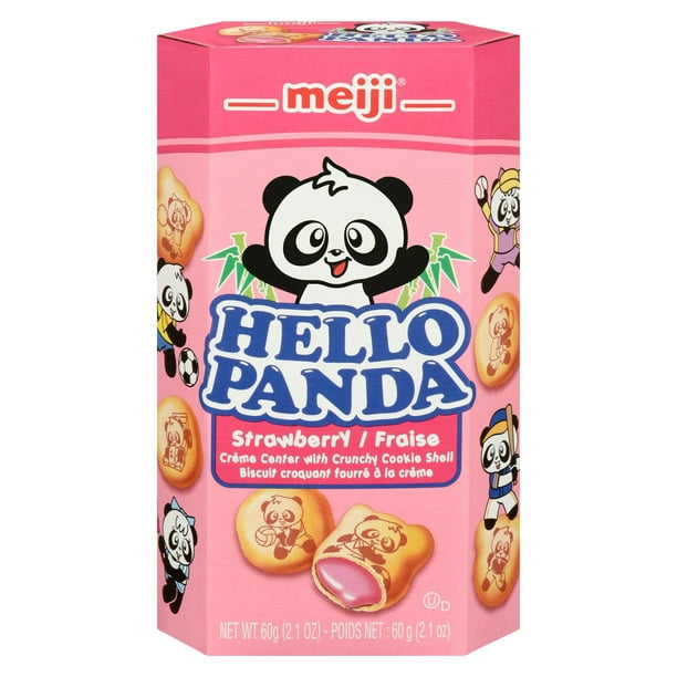 Meiji Hello Panda Strawberry Biscuits 43g ( 10 pack) - W16-13.