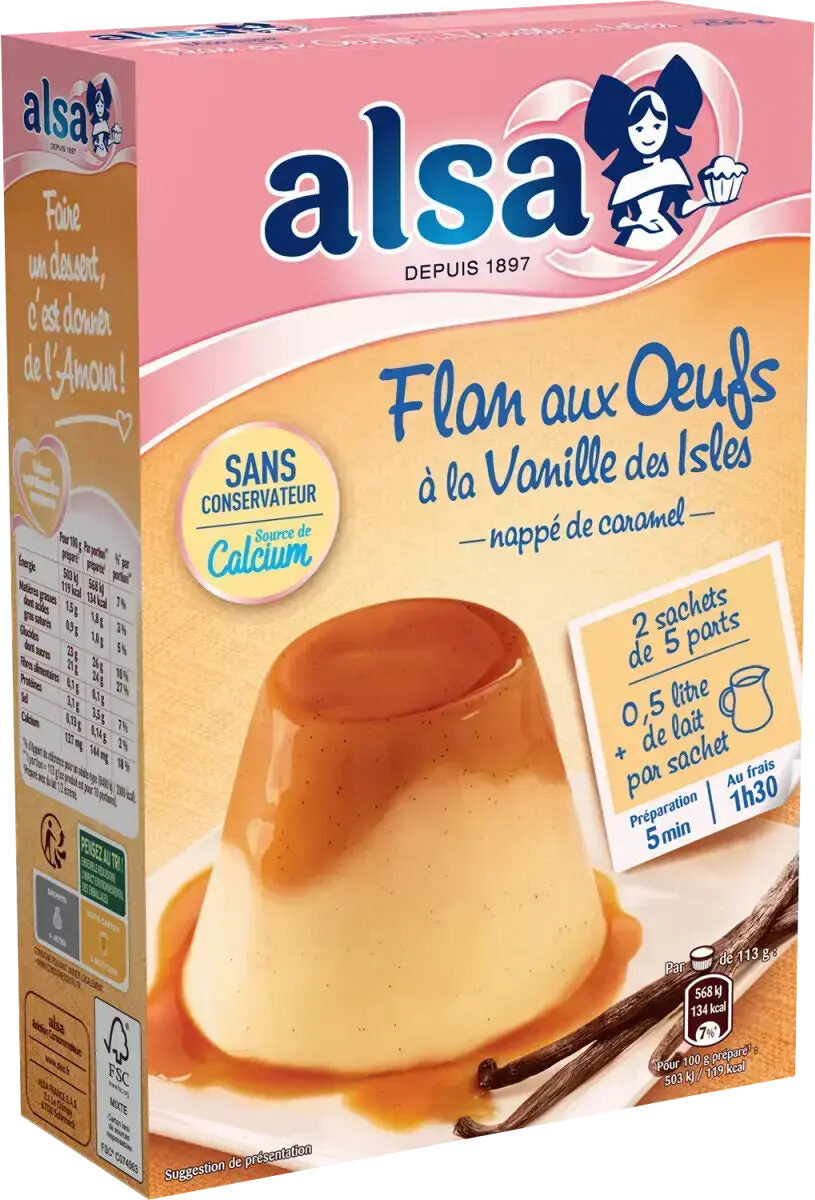 ALSA Flan aux Oeufs Vanille 250g (7 pack)-O14
