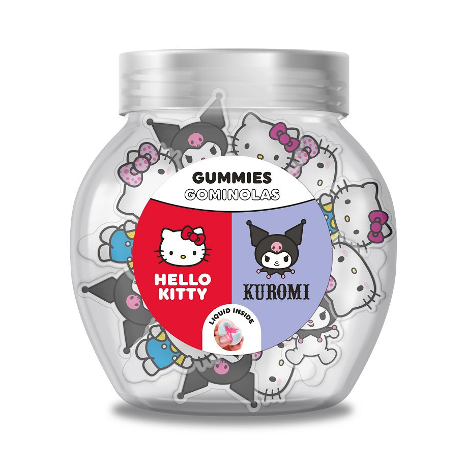 Sanrio Hello Kitty and Kuromi Gummies Jar 12g (55 pack) - H53