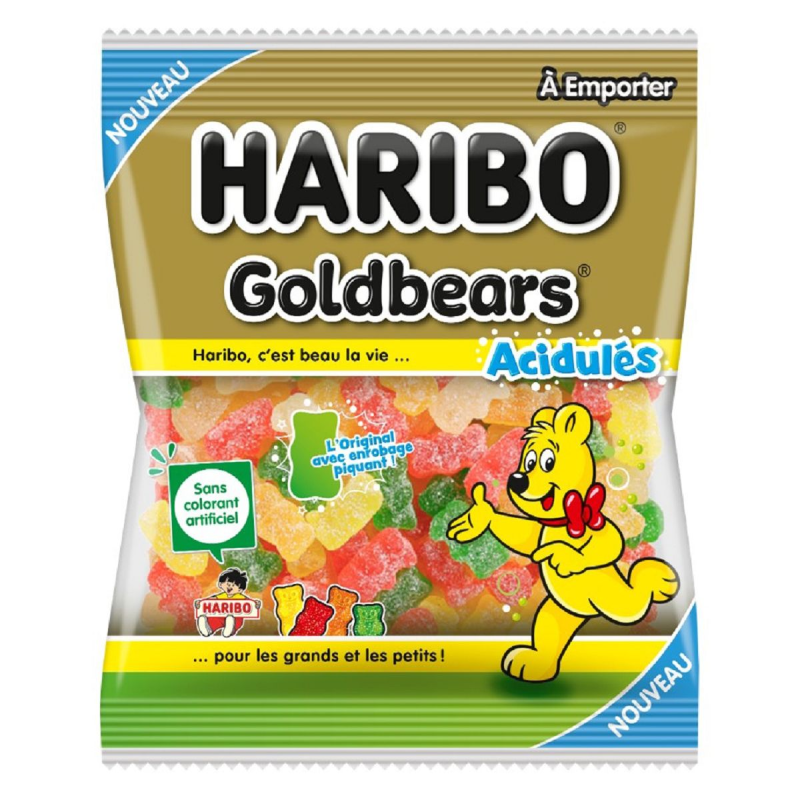 HARIBO Sour Gold Bears 120g (30 pack) - Lsol