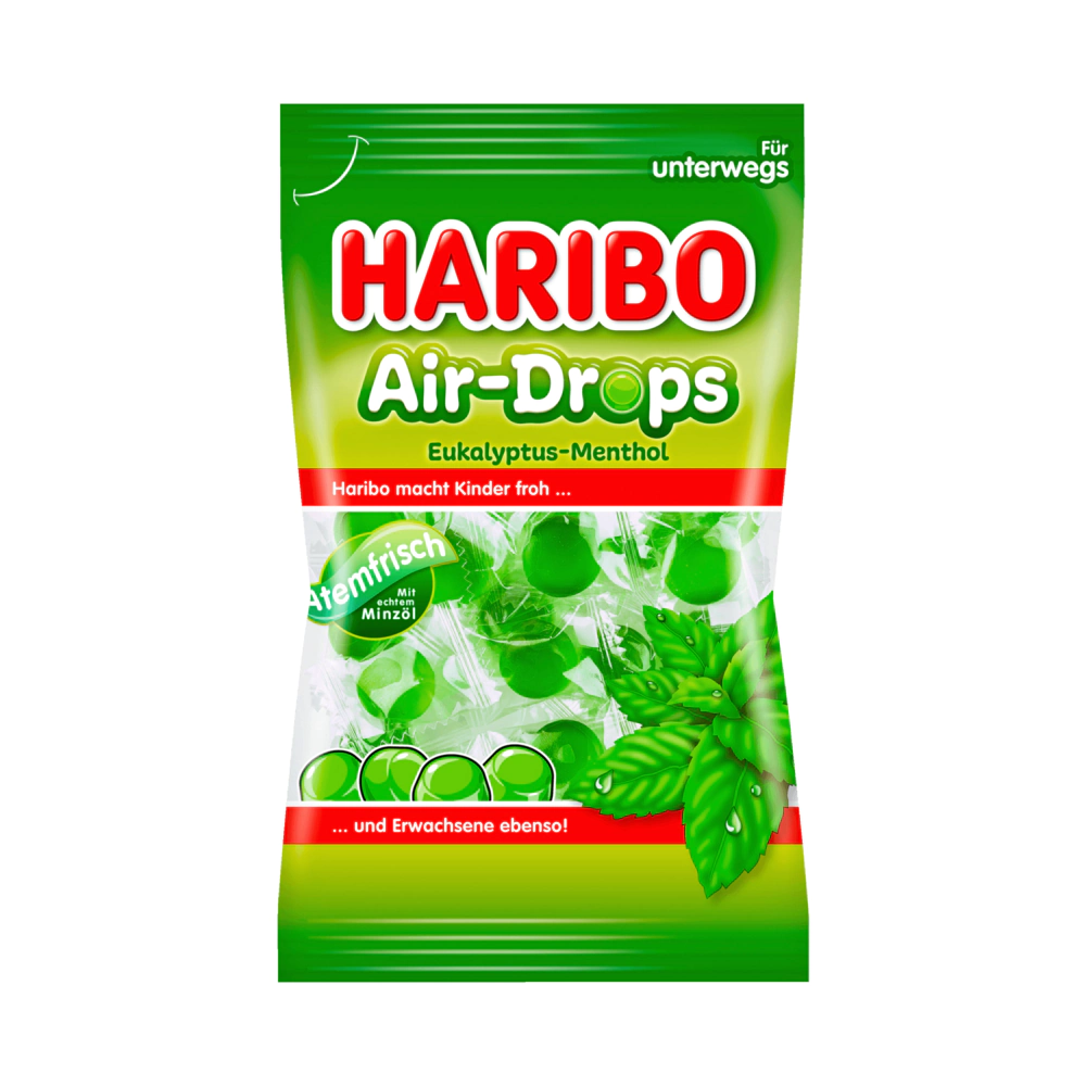 HARIBO Air-Drops Eucalyptus-Menthol 100g (12 pack) - R21