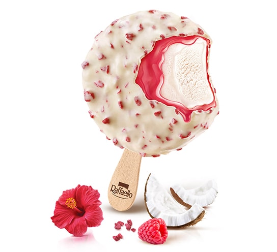 FROZEN - FERRERO Ice Cream Raffaello Triple experience Raspberry x3 138g (8 pack)