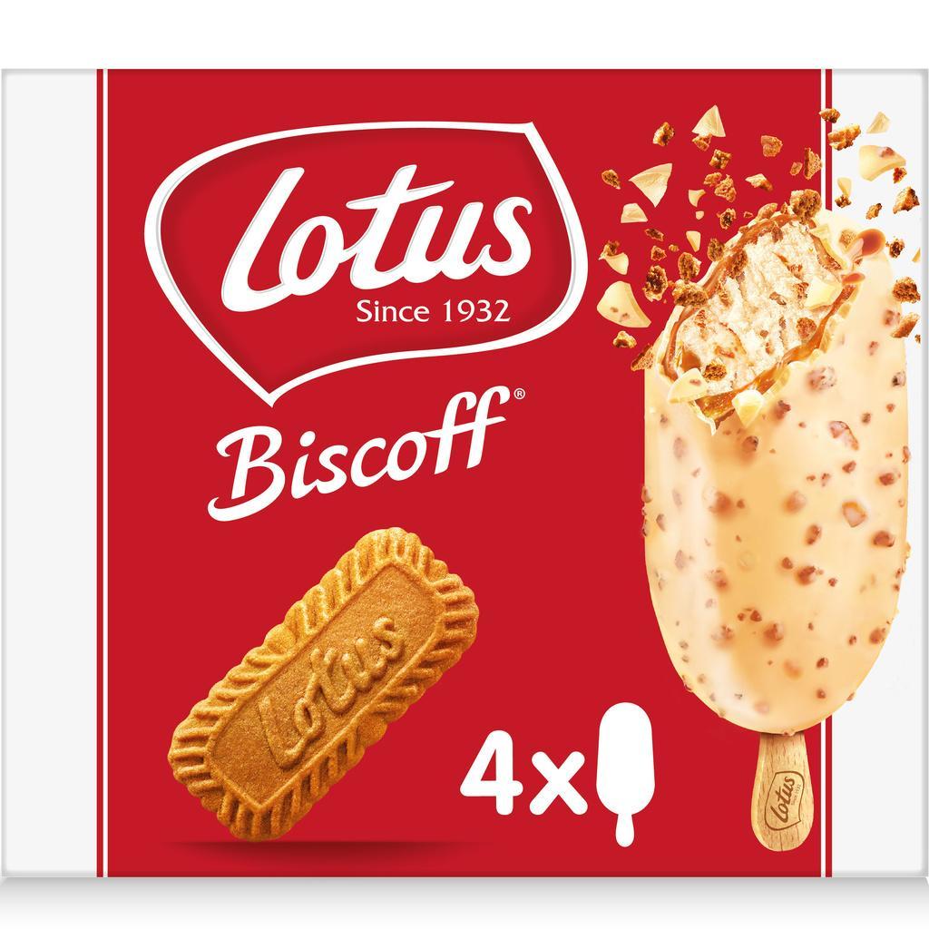 FROZEN - LOTUS Ice Cream White chocolate x4 284g (12 pack)