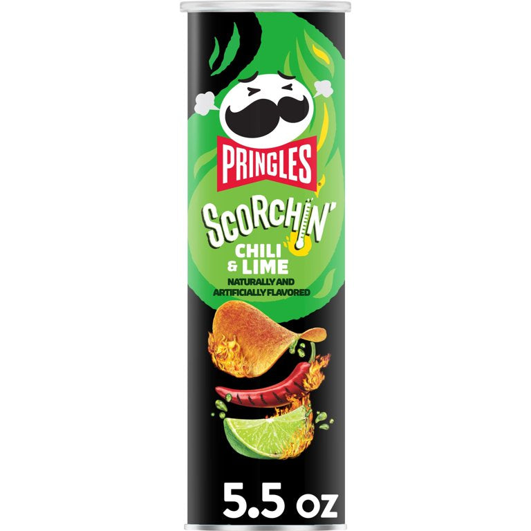 PRINGLES  Scorchin' Chili & Lime Chips 156 g (14 Pack)