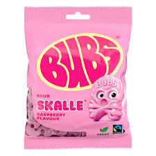 BUBS Raspberry Skalle 90g (12 pack)