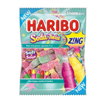 HARIBO Soda Twists Z!ng 140g (12 pack) -