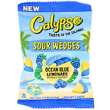 Calypso Sour Wedges Ocean Blue Lemonade 127g (12 Pack) -