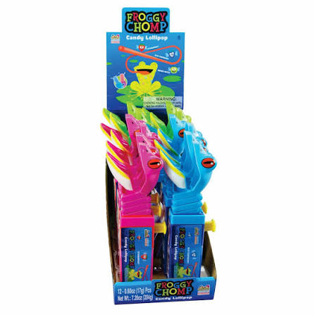 KIDSMANIA Froggy Chomp Candy Lollipop 17g (12 pack) - Z63