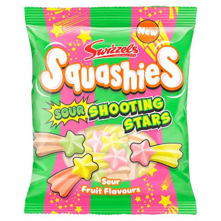 SWIZZELS Squashies Sour Shooting Stars 100g (12 Pack) -