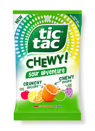 Tic Tac Chewy Fruit Sour Adventure 80g (12 pack) W28