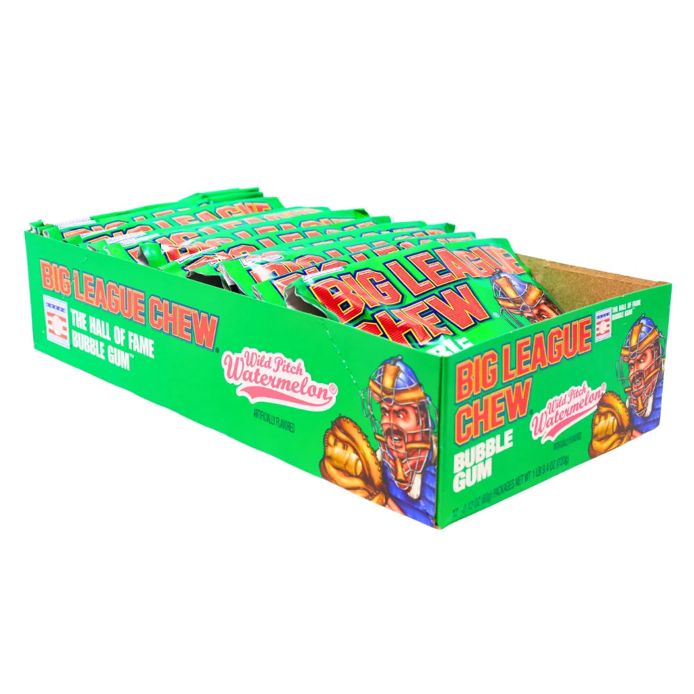 BIG LEAGUE Chew Wild Pitch Watermelon 60g/2.12Oz (12 Pack) -H50