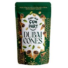 JUST THE FUN PART – Dubai  Waffle Cones 120g  (6 Pack) - G17/18