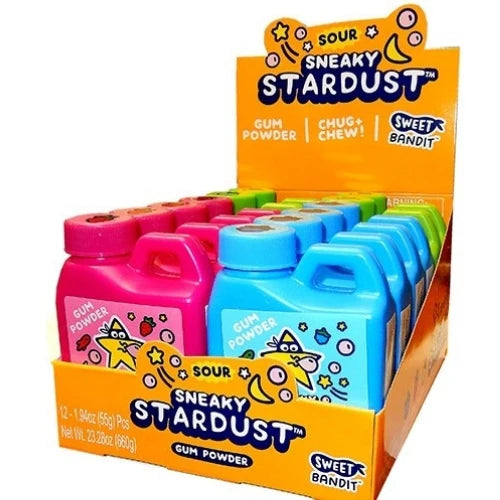 SWEET BANDIT Sour Sneaky Stardust Gum Powder 55g (12 Pack) - Z67