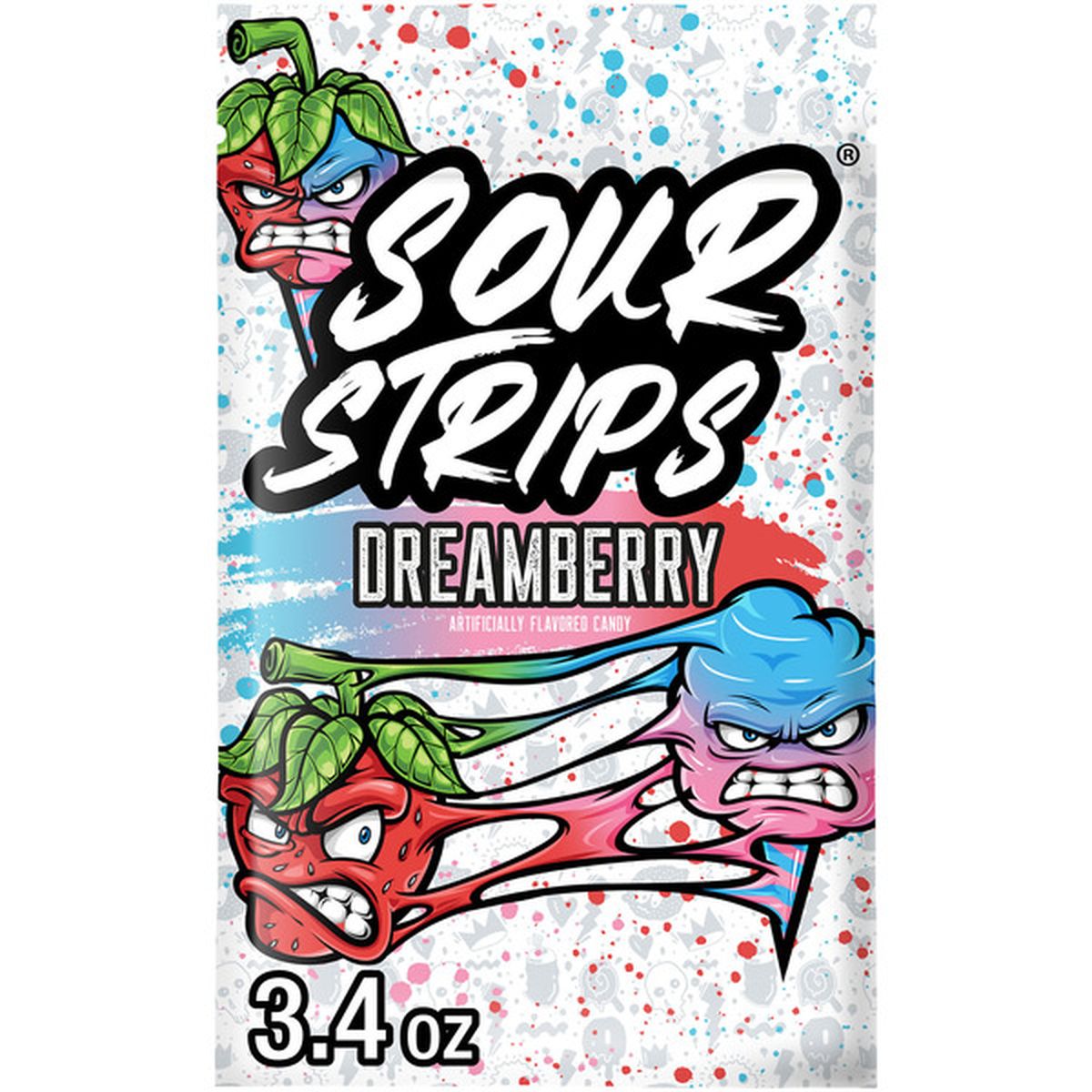 Sour Strips Duos Dreamberry 104 g (12 Pack) - Z29