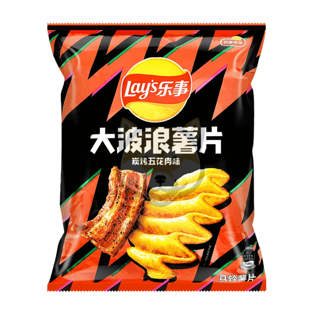Lays Potato Chips -BBQ Pork Rib Flavour	34g Taïwan (12 pack)