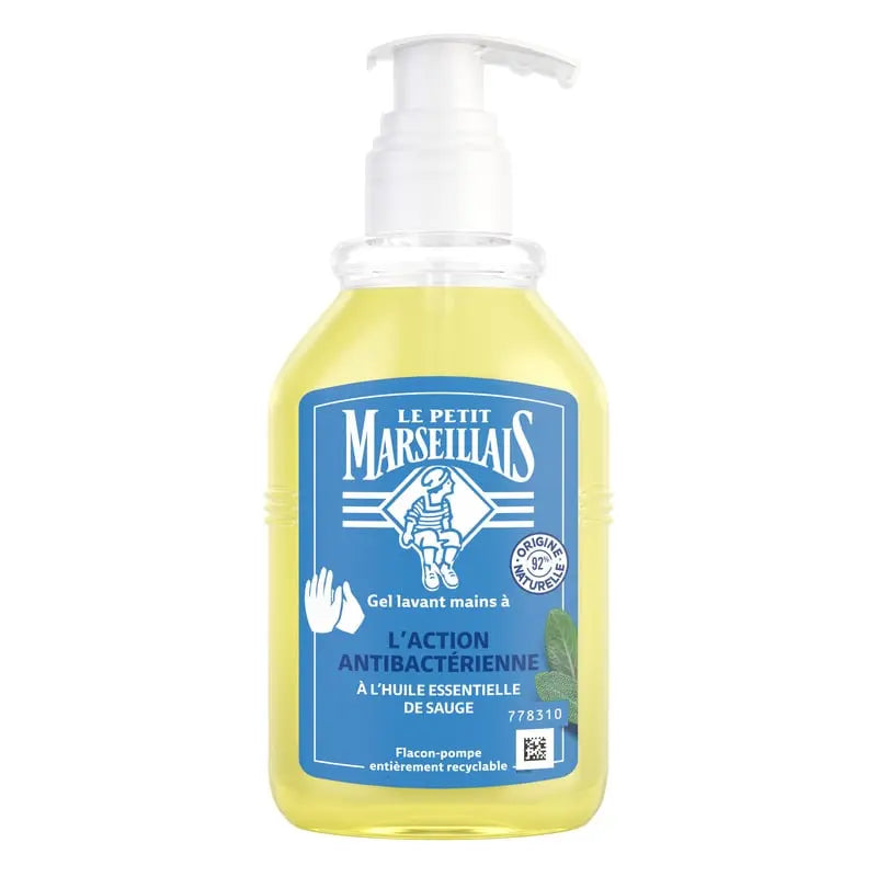 Le Petit Marseillais Gel Lavant Mains À L'Action Antibactérienne À L'Huile Essentielle De Sauge 300ml (12 pack)