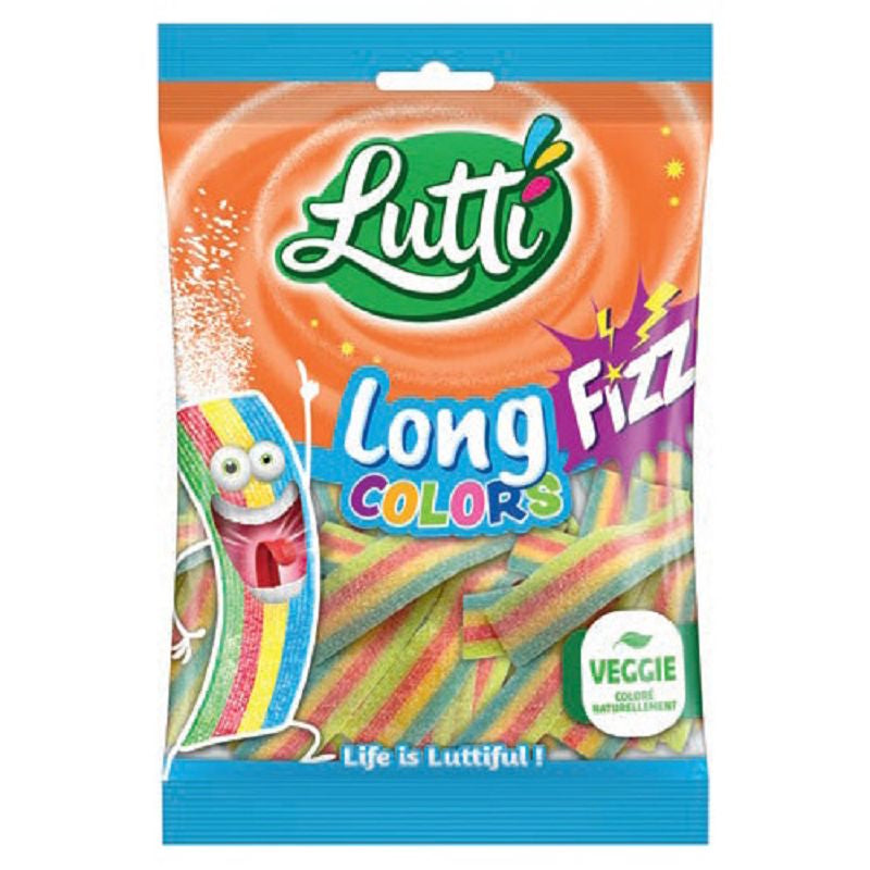 LUTTI Longfizz Colors 100g (18 Pack) - Veggie -
